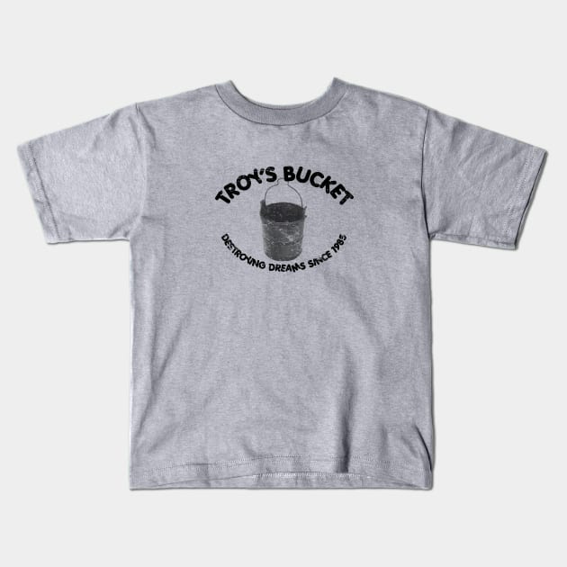 Troy's Bucket Kids T-Shirt by geekbias